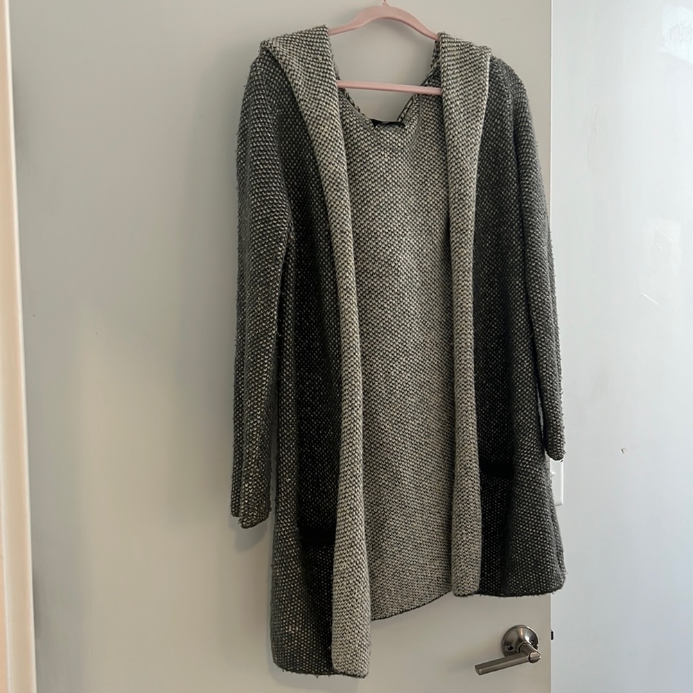 Gray cardigan